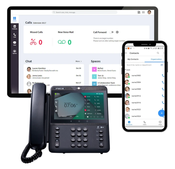 Terminal iPECS, plataforma de comunicaciones y aplicación móvil para puestos profesionales
