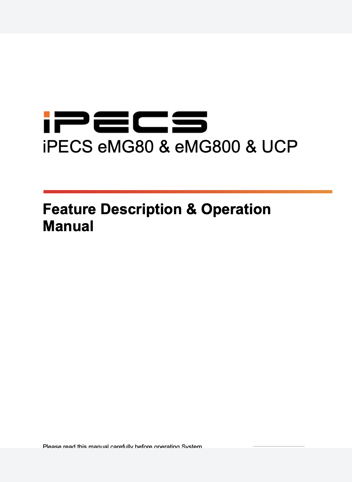Manuales y formación iPECS